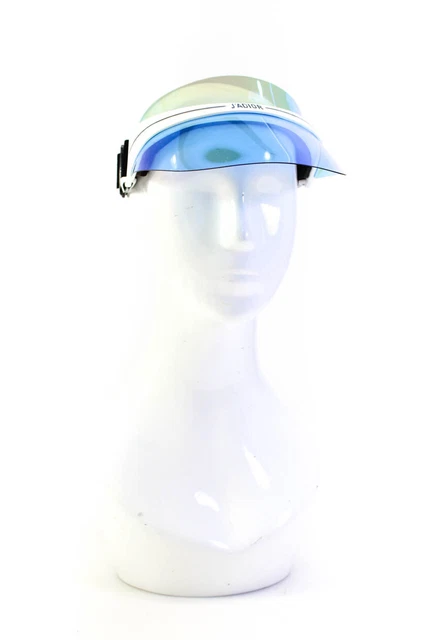 Christian Dior Womens Dior Club 1 J'Adior Iridescent Visor Hat White Black