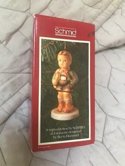 Schmid Hummel Reproduction Annual Christmas Ornament 1983 "Hark The Herald" NIB