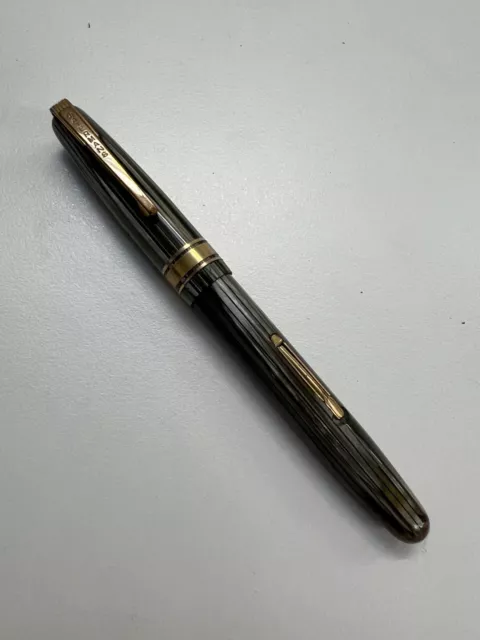 VINTAGE WATERMANS W3 FÜLLSTIFT 14ct GOLD Neu im Karton