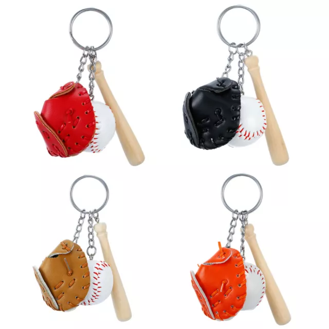 4x Baseball Schlüsselanhänger Keyring Charms Souvenirs