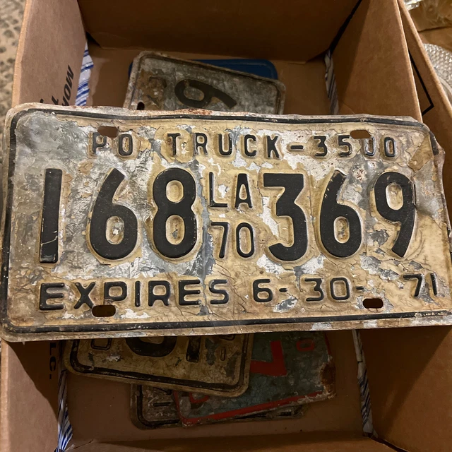 US Louisiana, License Plates, Automobilia, Transportation, Collectibles