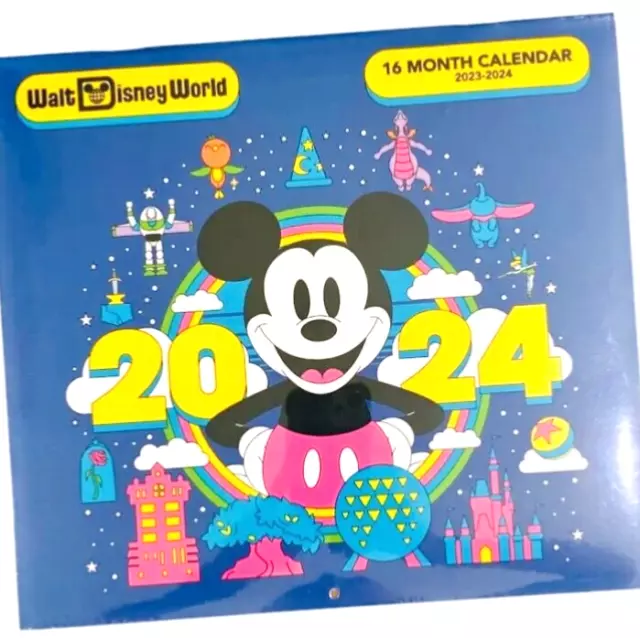 NEW WALT DISNEY World 20232024 Mickey Minnie Four Parks 16 Month