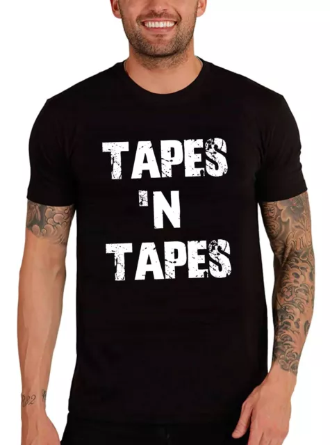 Camiseta Estampada para Hombre Cintas – Tapes – T-shirt Vintage Manga Corta