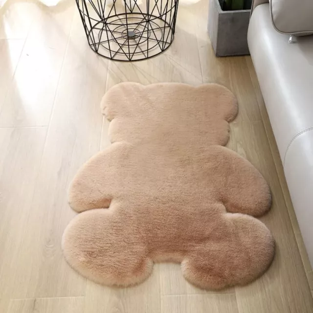 Living Room Imitation Rabbit Hairy Fluffy Decorative Door Pad Bear Mat Carpet