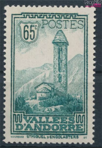 Briefmarken Andorra - Französische Post 1932 Mi 36 postfrisch (10368774