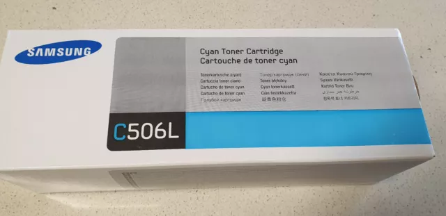 Genuine Samsung CLT-C506, Cyan Toner, for use in CLP680 CLX6260