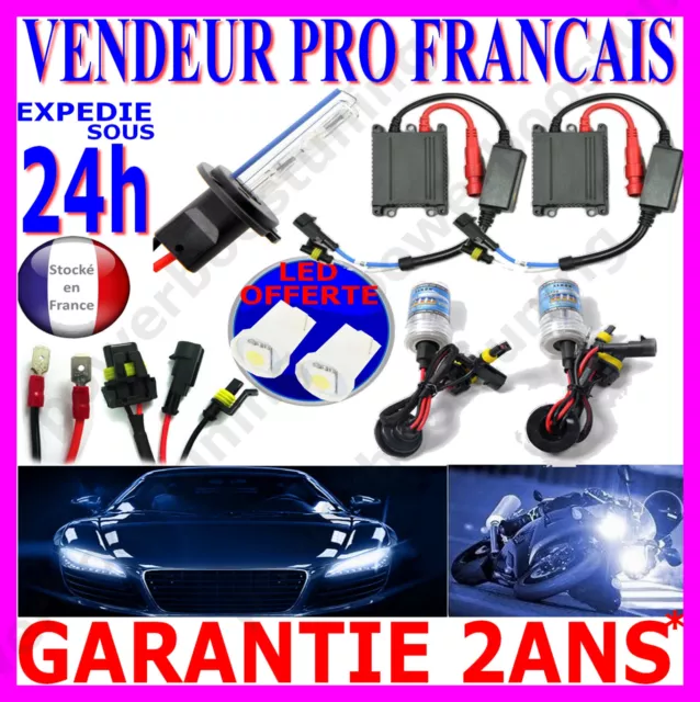 KIT DE CONVERSION AU XENON HID LAMPE FEU POUR PHARE EN 8000K H4 SLIM BALLAST 55w