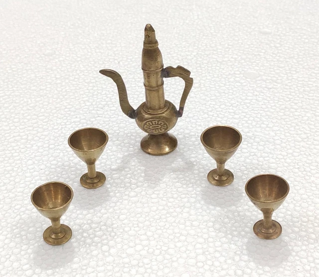 Bouilloire théière laiton dinette poupée modèle réduit