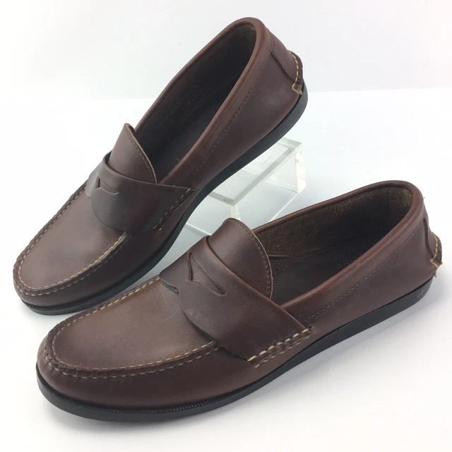 RANCOURT X BROOKS Brothers Pinch Penny Loafers sz 10 D brown  display picture 3