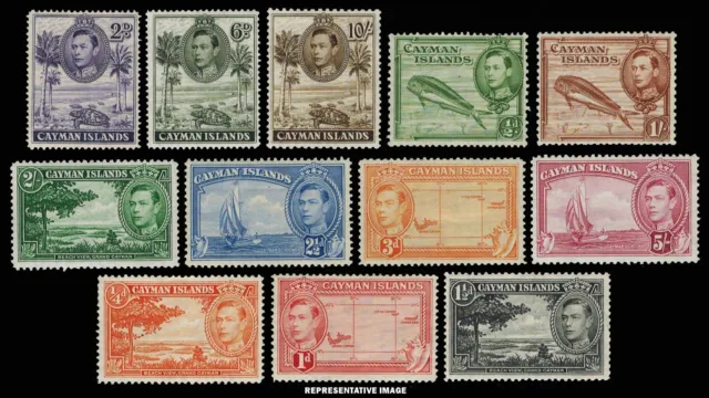 Cayman Islands Scott 100-111 Unused lightly hinged.