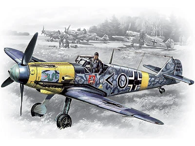 (ICM48102) - ICM 1:48 - Messerschmitt Bf 109F-2 WWII German Fighter