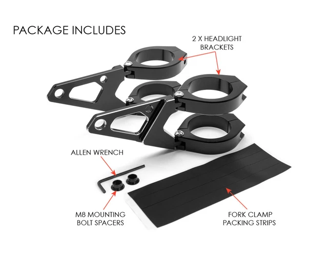 Écarteurs Pour Triumph Bonneville T120 / T100 16-21 Supports Sacohces AH1 Noir