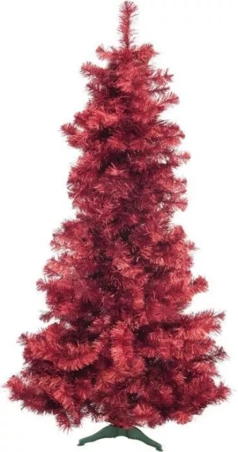 EUROPALMS Tannenbaum FUTURA, rot-metallic, 210cm