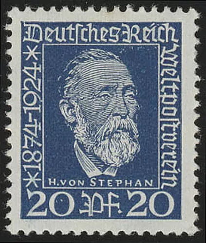 369 Heinrich von Stephan, 20 Pf **
