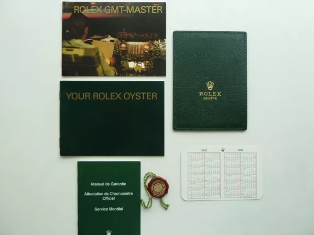 Rolex GMT-Master Booklet Set 6 Teilig - englisch von 3-2003 -