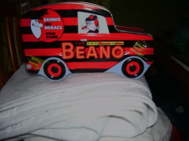 Beano Dennis The Menace Collectable Tin 2014 Advertising Comic Cookies Van used
