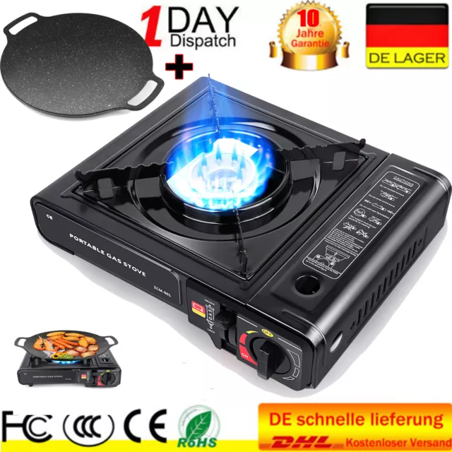 Campingkocher Gaskocher Gas Kocher Camping Herd Outdoor Grillplatte Tischgrill