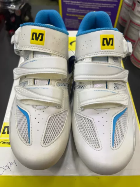 Mavic Ksyrium Elite W Womens Road Shoe White/Blue 39 1/3 EU/ US 7.5 369301
