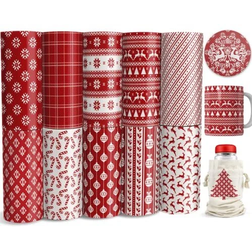 Christmas Infusible Transfer Ink Sheets 4.5"x12"  Elk 4.5x12 Inches SD-06S