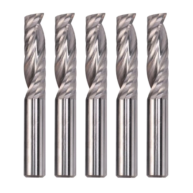 5pcs Down Cut 6MM VHM CNC Router Shank Miller Compression B9S2