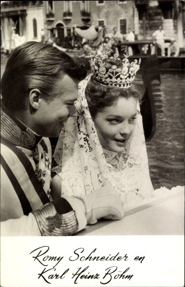 Ak Schauspielerin Romy Schneider und Schauspieler Karl Heinz Böhm,... - 3212589