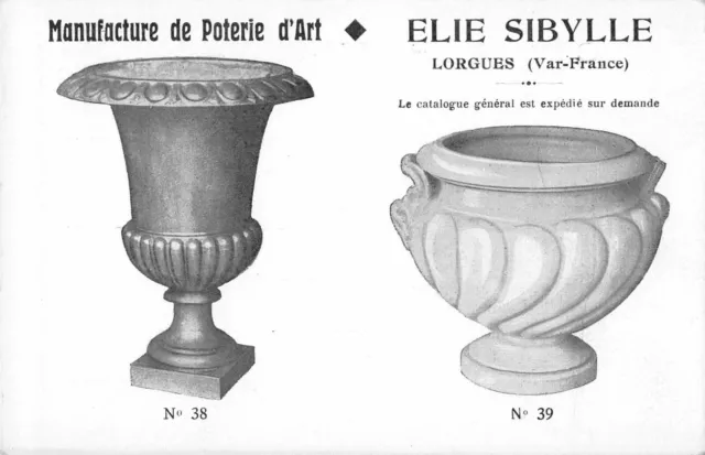 CPA 83 LORGUES GDE ART POTTERY MANUFACTURE ELIE SIBYLLE (cpa not common