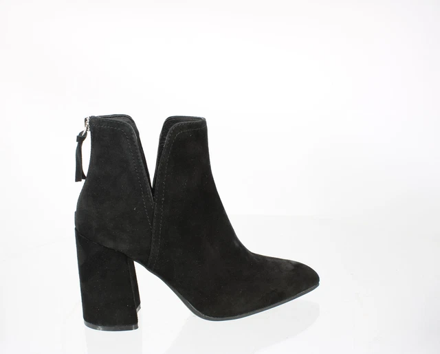 Steve Madden Womens Thrived Black Ankle Boots Size 8 (5164199)