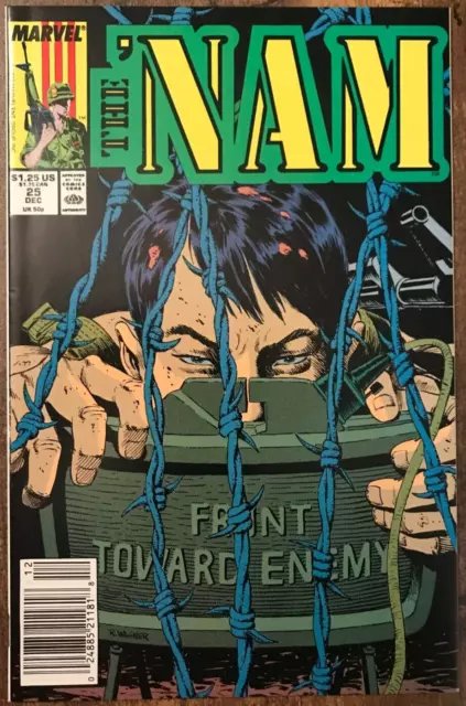 The Nam #25 By Murray Vansant Vietnam War POW MIA Marvel Newsstand NM/M 1988