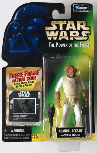 Star Wars # Power Of The Force # Admiral Ackbar # Freeze Frame # Moc Ovp Neu