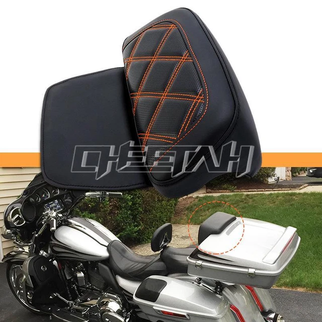 Razor Chopped Pack Trunk Backrest Pad For Harley Tour Pak Touring Glide 14-Up