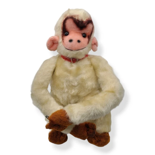 VINTAGE 1960S PLUSH Monkey Transistor Radio Mohair 12