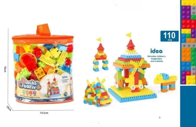 Building Blocks Kids Creative  Educational Construction Toy Blocks 110pcs