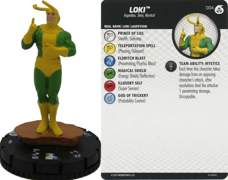 Loki #004 Avengers War of the Realms Fast Forces Marvel Heroclix Near Mint