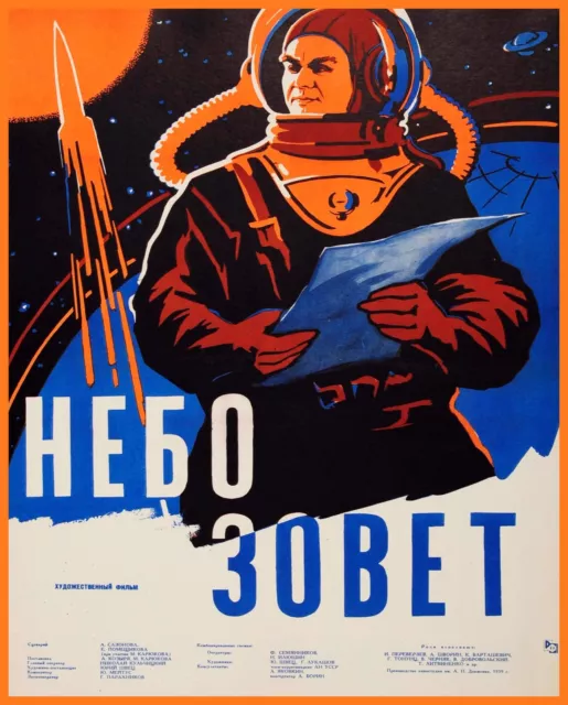 Decoration Poster.Home room art.Interior design.Soviet Russian space era.7403