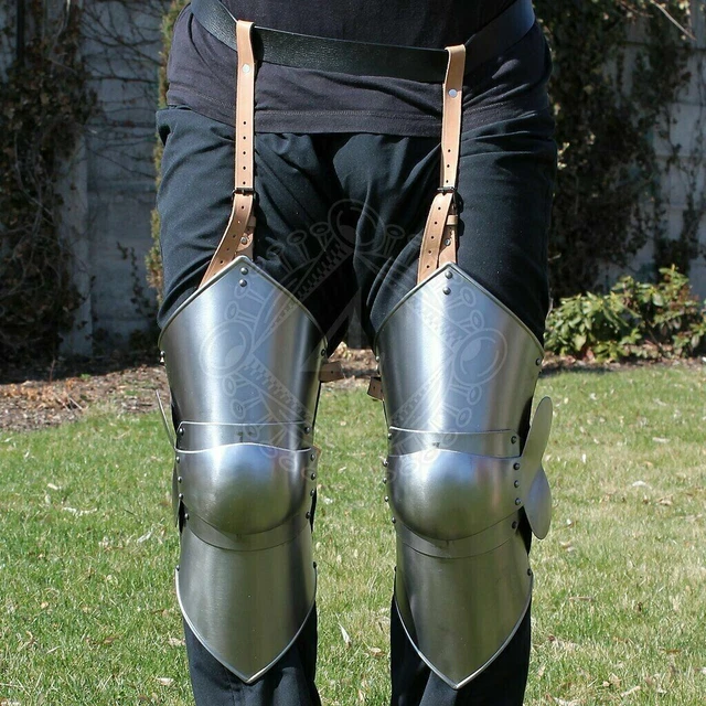 Medieval Gothic Leg Armor For Leg Protection For Knights And Warriors Leg Guard