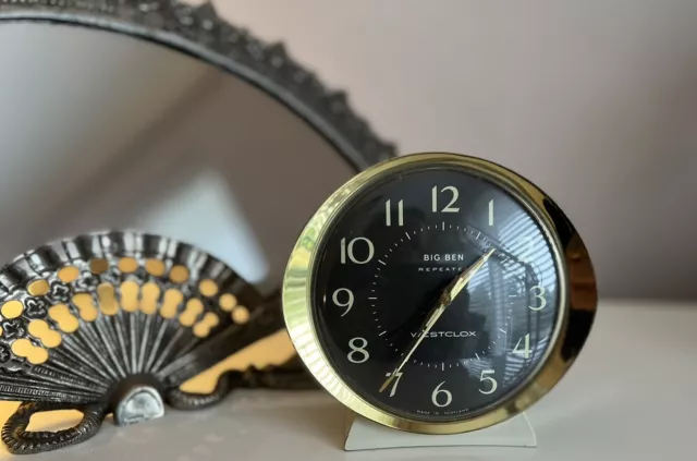 Lovely Vintage Cream Westclox Big Ben Repeater Clock With Alarm