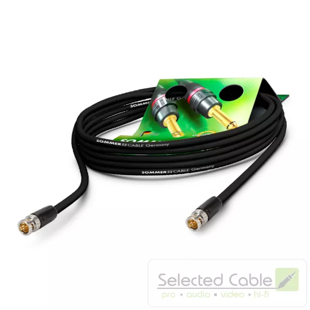 Sommer Cable 5m 6G 3G-SDI Câble Vidéo 4K U- HD Neutrik BNC Reartwist Prise Vtgr