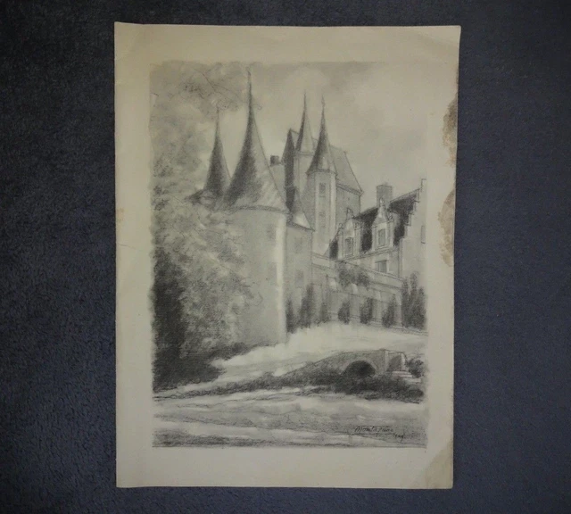 Ancien Menu - Illustration Montagnac - Collection - Vieux papiers