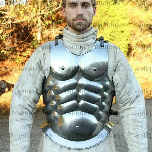 Christmas Muscle Armor Jacket Metal Breastplate Chrome Vintage Collectible Armor