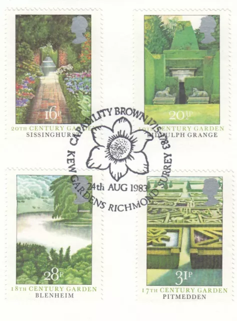 (106081) British Gardens GB Used 1983 ON PIECE