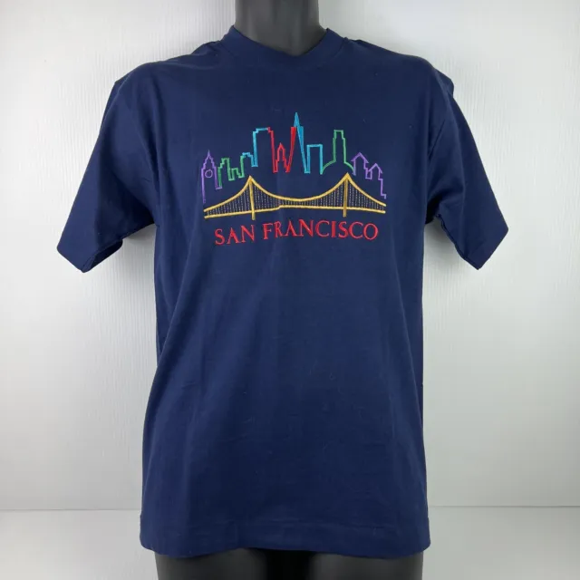 Vintage Fruit of the Loom made in USA San Francisco Embroidered Skyline T-Shirt