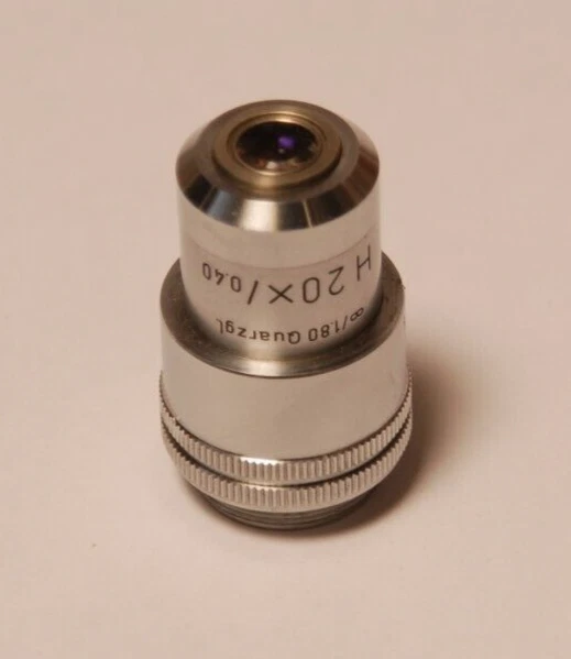 Obiettivo Acromatico Per Microscopio 4X | Lente Con Interfaccia C Per Microscopi Biologici, Metallico
