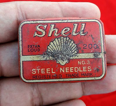 Shell Vintage Shell Extra Loud Aiguilles Publicité Boite Original Intérieur Japon 