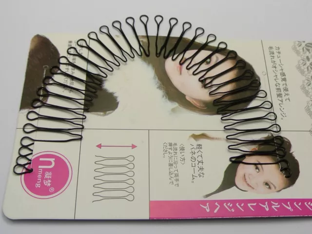 5 PCs Black Fringe Invisible Hair Clip Comb Hairpin Bobby Pin Headband 20cm