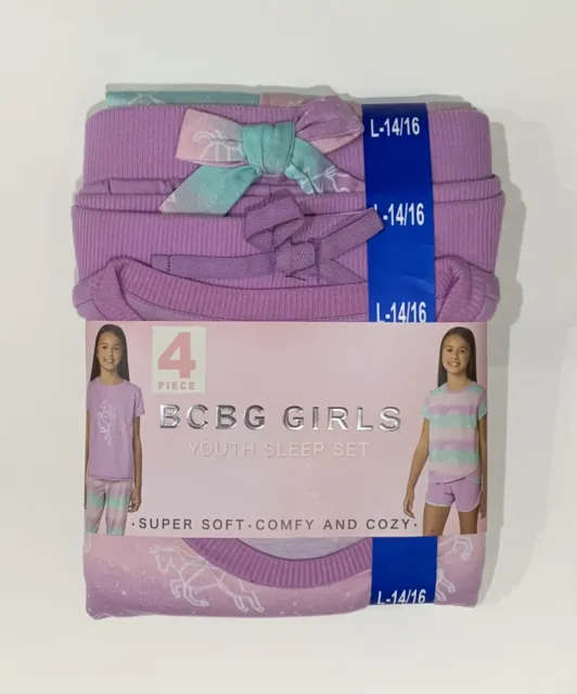 BCBG Girls 4 Piece Youth Sleep Set (Size: 14/16)