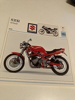 katana Suzuki GSX1100 Katana 1981 1100 GSX fiche carte moto passion collection Atlas 