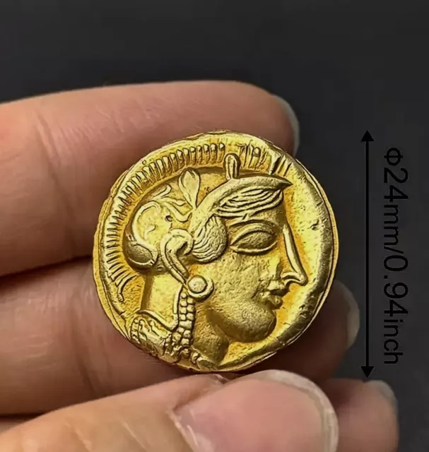 Greek Gold Coin 490-407BC Attica Athens Owl Gold Plated Tetradrachm GAP-FILLERS