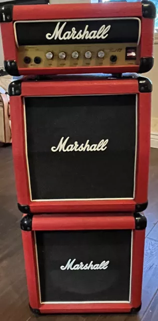 Vintage 1987 Marshall Lead 12 Mini Stack (Red) Vintage 1987 Marshall Lead 12 Mini Stack (Red)