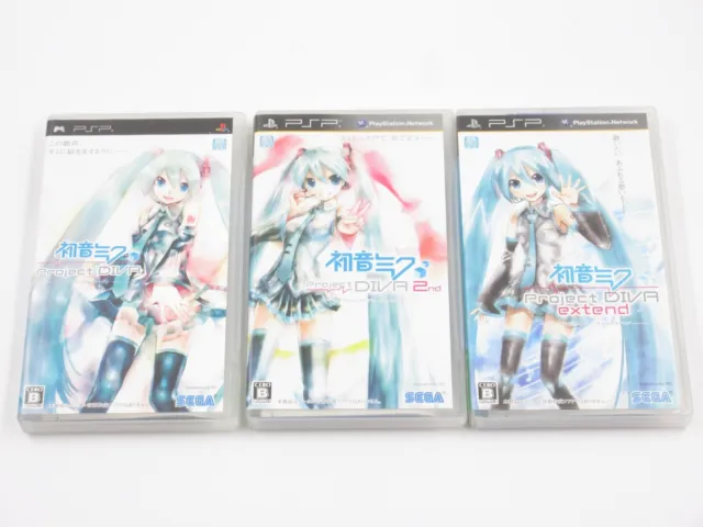 Hatsune Miku Project Diva Extend Vocaloid Sega Rhythm Game PlayStation PSP Japan