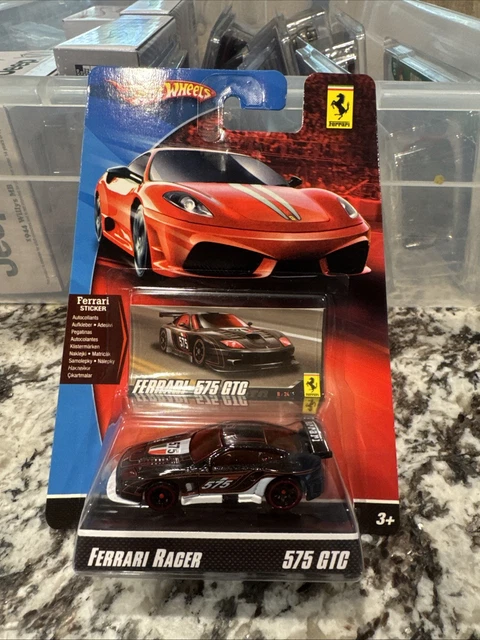 Hot Wheels Ferrari Racer 575 GTC 1:64 - Noire, Sous Blister